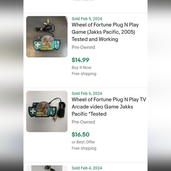 Wheel of fortune and intellvision PLUG N PLAY - Picture 2 of 4